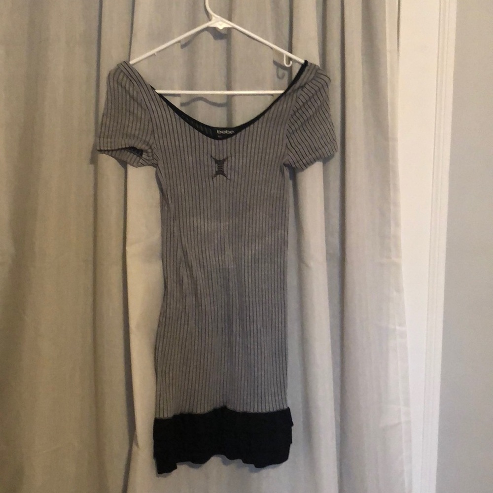 Polyester/Spandex dress from Bebe.  Never worn.